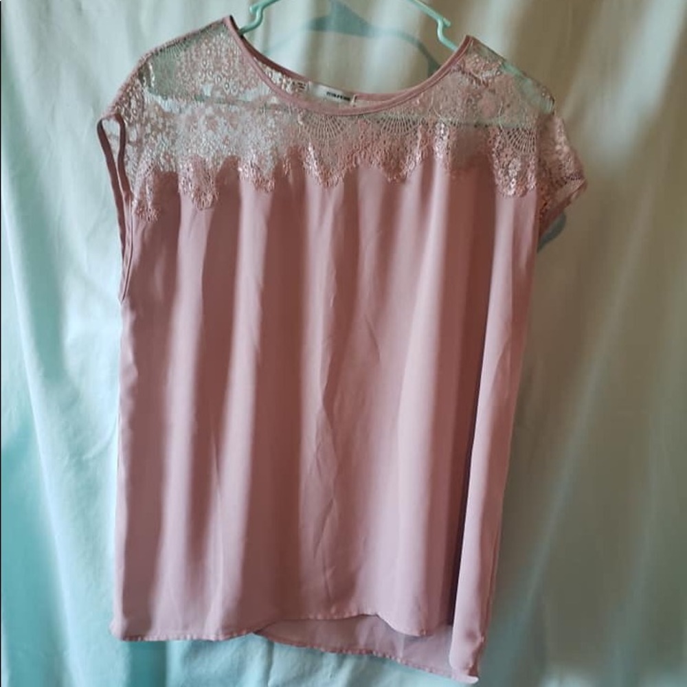 Blouse and short sleeve cover up